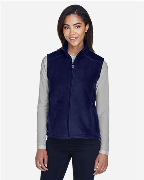 Core 365 78191 Ladies' Journey Fleece Vest #color_CLASSIC NAVY