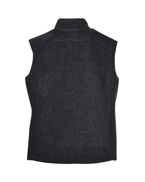 Core 365 78191 Ladies' Journey Fleece Vest #color_HEATHER CHARCOAL
