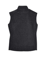 Core 365 78191 Ladies' Journey Fleece Vest #color_HEATHER CHARCOAL