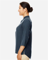 Devon & Jones DP611W Ladies' Perfect Fit  3/4-Sleeve Crepe Tunic #color_NAVY
