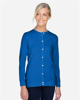 Devon & Jones DP181W Ladies' Perfect Fit Ribbon Cardigan #color_FRENCH BLUE