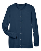 Devon & Jones DP181W Ladies' Perfect Fit Ribbon Cardigan #color_NAVY