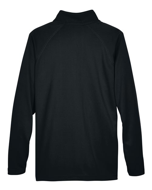 Devon & Jones DG440 Men's Stretch Tech-Shell Compass Quarter-Zip #color_BLACK