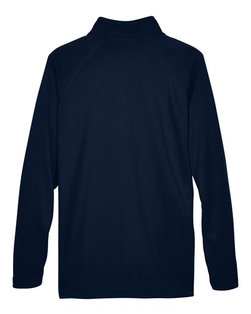 Devon & Jones DG440 Men's Stretch Tech-Shell Compass Quarter-Zip #color_NAVY