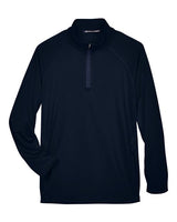 Devon & Jones DG440 Men's Stretch Tech-Shell Compass Quarter-Zip #color_NAVY