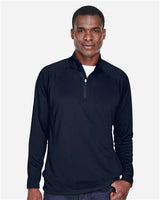 Devon & Jones DG440 Men's Stretch Tech-Shell Compass Quarter-Zip #color_NAVY