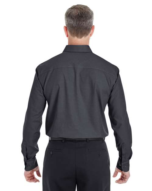 Devon & Jones DG532 Men's Crown Woven Collection RoyalDobby Shirt #color_BLACK