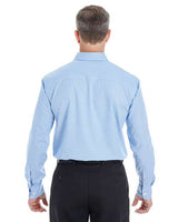 Devon & Jones DG532 Men's Crown Woven Collection RoyalDobby Shirt #color_FRENCH BLUE