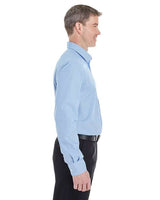 Devon & Jones DG532 Men's Crown Woven Collection RoyalDobby Shirt #color_FRENCH BLUE