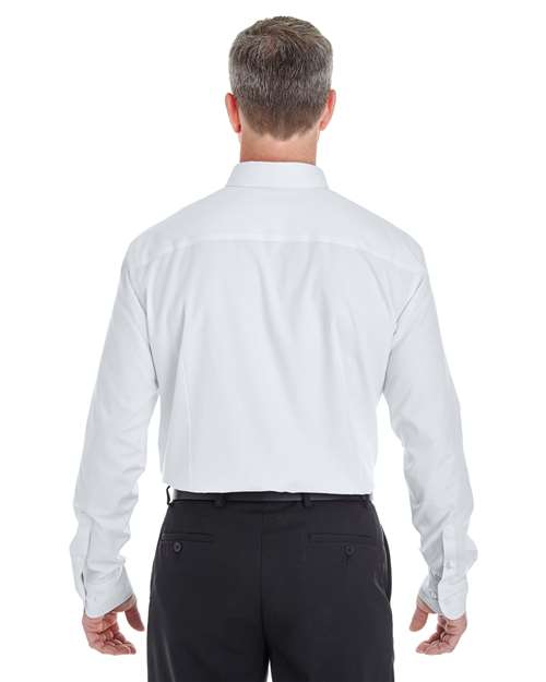 Devon & Jones DG532 Men's Crown Woven Collection RoyalDobby Shirt #color_WHITE