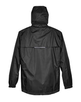 Core 365 88185 Men's Climate Seam-Sealed Lightweight Variegated Ripstop Jacket #color_BLACK