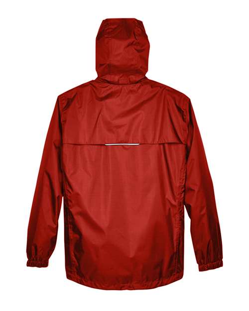 Core 365 88185 Men's Climate Seam-Sealed Lightweight Variegated Ripstop Jacket #color_CLASSIC RED