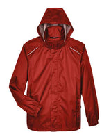 Core 365 88185 Men's Climate Seam-Sealed Lightweight Variegated Ripstop Jacket #color_CLASSIC RED