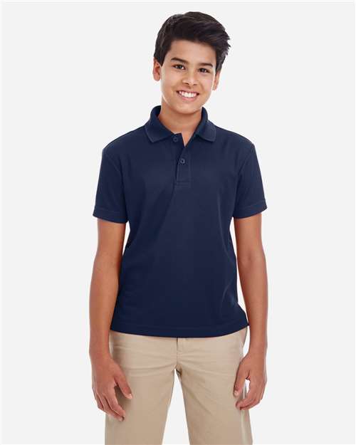 Core 365 88181Y Youth Origin Performance Piqu Polo #color_CLASSIC NAVY