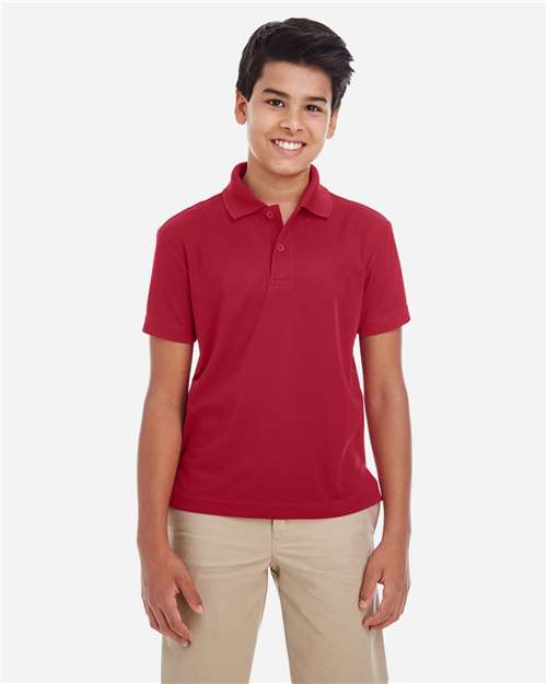 Core 365 88181Y Youth Origin Performance Piqu Polo #color_CLASSIC RED