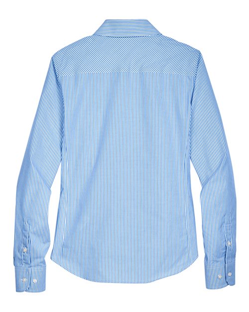 Devon & Jones D645W Ladies' Crown Woven Collection Banker Stripe #color_FRENCH BLUE