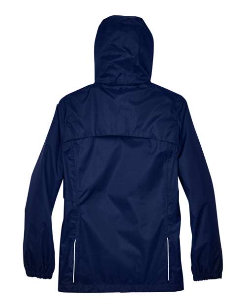 Core 365 78185 Ladies' Climate Seam-Sealed Lightweight Variegated Ripstop Jacket #color_CLASSIC NAVY