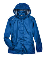 Core 365 78185 Ladies' Climate Seam-Sealed Lightweight Variegated Ripstop Jacket #color_TRUE ROYAL