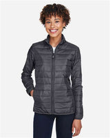 Core 365 CE700W Ladies' Prevail Packable Puffer Jacket #color_CARBON