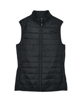 Core 365 CE702W Ladies' Prevail Packable Puffer Vest #color_BLACK