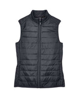 Core 365 CE702W Ladies' Prevail Packable Puffer Vest #color_CARBON