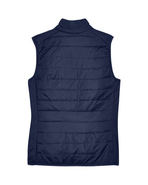 Core 365 CE702W Ladies' Prevail Packable Puffer Vest #color_CLASSIC NAVY