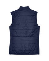 Core 365 CE702W Ladies' Prevail Packable Puffer Vest #color_CLASSIC NAVY