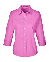 Devon & Jones DP625W Ladies' Perfect Fit 3/4-Sleeve Stretch Poplin Blouse #color_CHARITY PINK