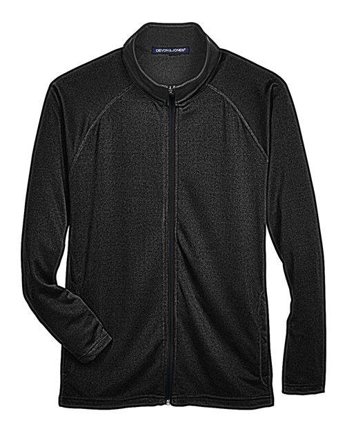 Devon & Jones DG420 Men's Stretch Tech-Shell Compass Full-Zip #color_BLACK