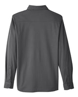Devon & Jones DG20Z Men's CrownLux Performance Plaited Button-Down Shirt #color_GRAPHITE