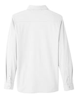 Devon & Jones DG20Z Men's CrownLux Performance Plaited Button-Down Shirt #color_WHITE
