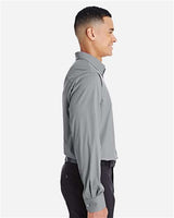 Devon & Jones DG535 CrownLux Performance Men's Tonal Mini Check Shirt #color_GRAPHITE