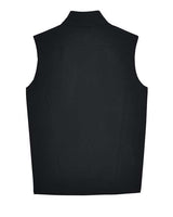 Core 365 CE701 Men's Cruise Two-Layer Fleece Bonded Soft Shell Vest #color_BLACK