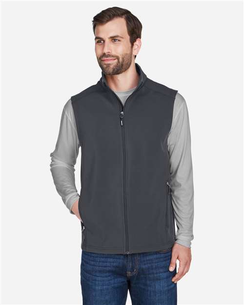 Core 365 CE701 Men's Cruise Two-Layer Fleece Bonded Soft Shell Vest #color_CARBON