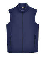 Core 365 CE701 Men's Cruise Two-Layer Fleece Bonded Soft Shell Vest #color_CLASSIC NAVY