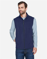 Core 365 CE701 Men's Cruise Two-Layer Fleece Bonded Soft Shell Vest #color_CLASSIC NAVY