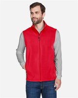 Core 365 CE701 Men's Cruise Two-Layer Fleece Bonded Soft Shell Vest #color_CLASSIC RED