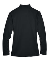 Devon & Jones DG440W Ladies' Stretch Tech-Shell Compass Quarter-Zip #color_BLACK
