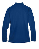 Devon & Jones DG440W Ladies' Stretch Tech-Shell Compass Quarter-Zip #color_TRUE ROYAL