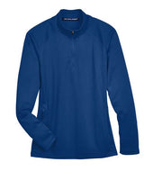 Devon & Jones DG440W Ladies' Stretch Tech-Shell Compass Quarter-Zip #color_TRUE ROYAL