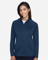 Devon & Jones DG420W Ladies' Stretch Tech-Shell Compass Full-Zip #color_NAVY
