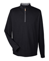 Devon & Jones DG479 Men's DRYTEC20 Performance Quarter-Zip #color_BLK/ GR HT/ GRPH