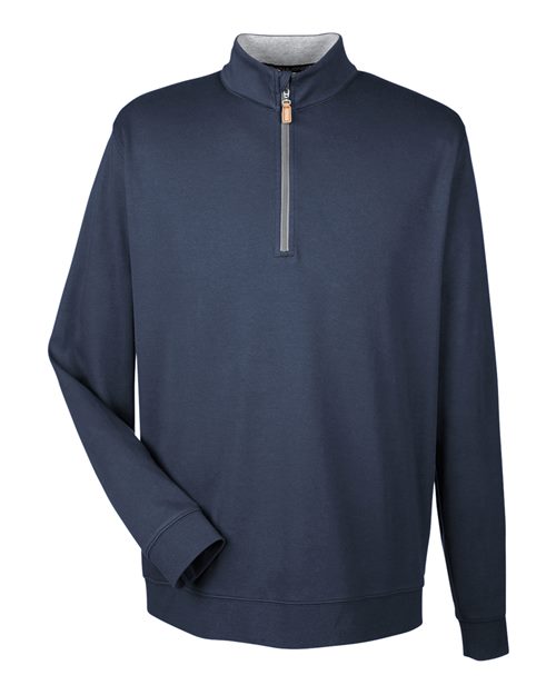 Devon & Jones DG479 Men's DRYTEC20 Performance Quarter-Zip #color_NVY/ GR HT/ GRAP