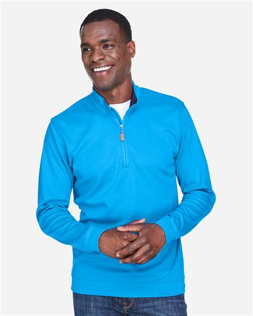 Devon & Jones DG479 Men's DRYTEC20 Performance Quarter-Zip #color_OC BL/ NV/ OC BL
