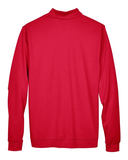 Devon & Jones DG479 Men's DRYTEC20 Performance Quarter-Zip #color_RED/ NAVY/ RED