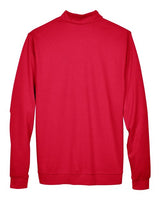 Devon & Jones DG479 Men's DRYTEC20 Performance Quarter-Zip #color_RED/ NAVY/ RED