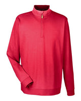 Devon & Jones DG479 Men's DRYTEC20 Performance Quarter-Zip #color_RED/ NAVY/ RED