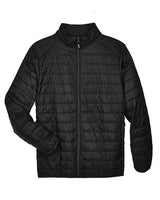 Core 365 CE700 Men's Prevail Packable Puffer Jacket #color_BLACK