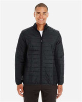 Core 365 CE700 Men's Prevail Packable Puffer Jacket #color_BLACK