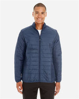 Core 365 CE700 Men's Prevail Packable Puffer Jacket #color_CLASSIC NAVY